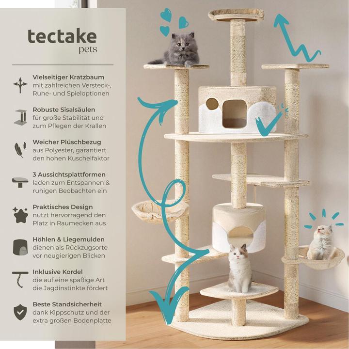 Image du produit tectake Fippi (201 cm, Beige, Blanc)