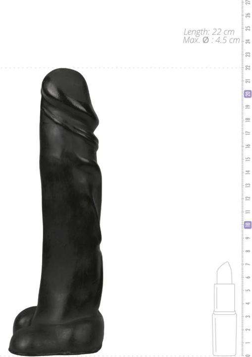 Produktbild All Black Realistischer Dildo