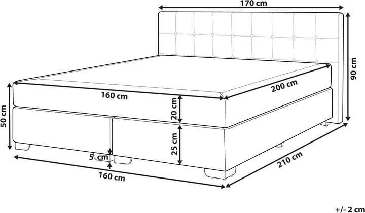 Produktbild Beliani Admiral (180 x 200 cm)