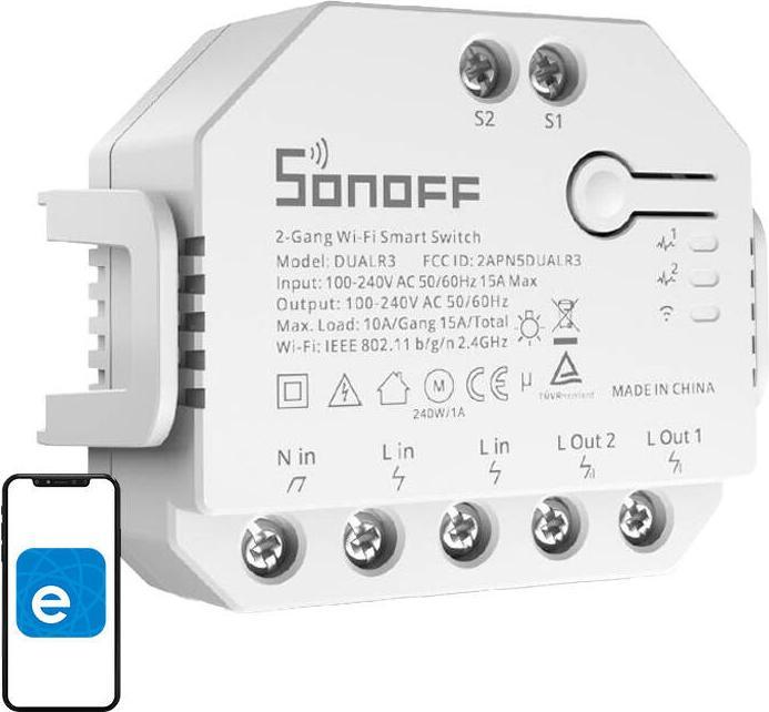 Produktbild Sonoff DUALR3 (Rolladenaktor)
