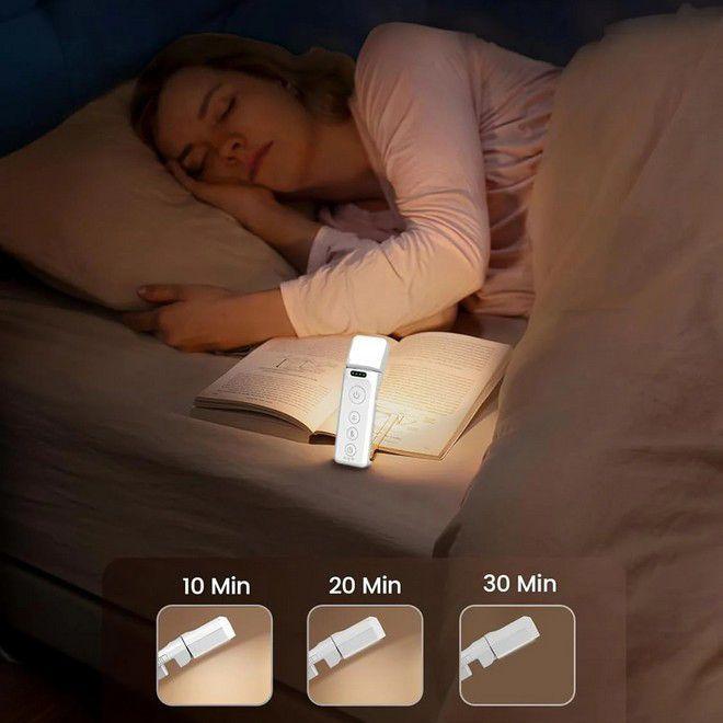 Actual product image Bon Voyage LumiClip Pro Series LED Leselampe mit Clip, USB-C & Sleep-Timer (11.50 cm)