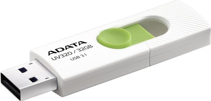 Productafbeelding Adata USB 3.1 Stick UV320 32GB Wit/Groen (32 GB, USB-A)