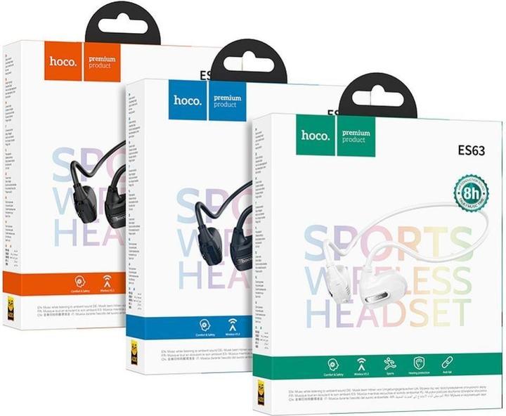 Produktbild Hoco ES63 Graceful Headset Kabellose Luftleitung Konnektivität/Musik Bluetooth Schwarz (8 h, Kabellos)