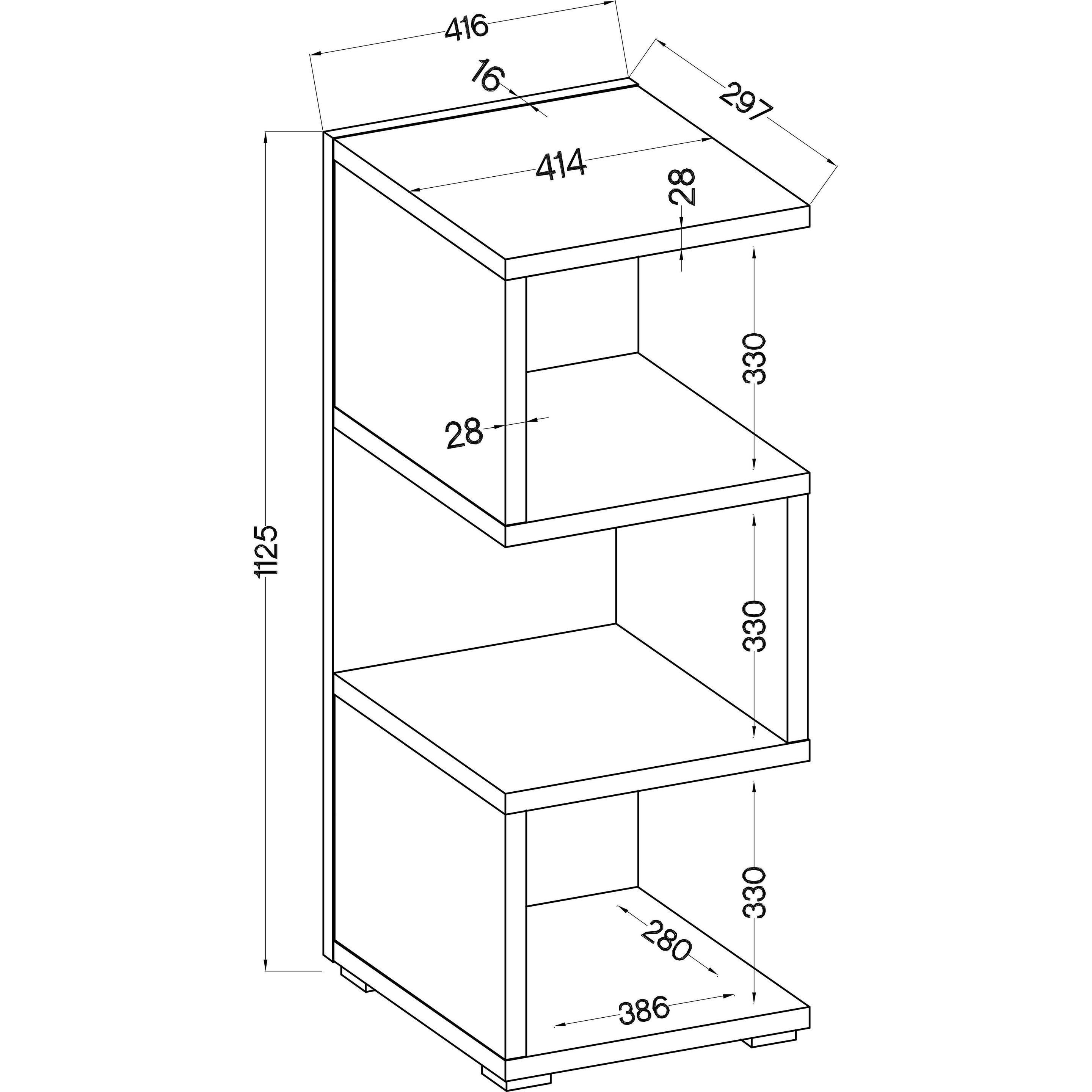 Thumbnail - ADRK Furniture, Regal, Gestell MORI (41.5 x 30 x 112.5 cm)