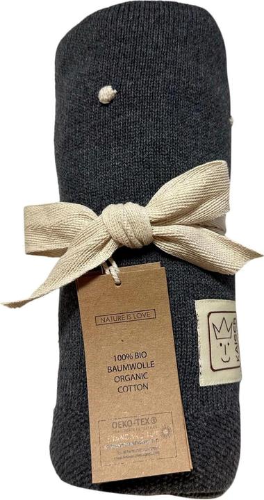 Immagine prodotto Kaiser Baby Coperta per bambini Nodi grigio scuro/nodo naturale 80 x 100 cm (80 x 100 cm)