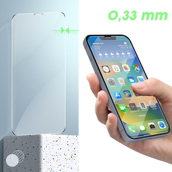 Produktbild Avizar 9H Härtegrad Glas-Displayschutzfolie (1 Stück, Apple iPhone 14 Plus)