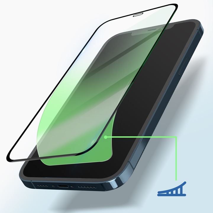 Actual product image Avizar Protective glass film 9H (1 Piece, Apple iPhone 12 Pro Max)
