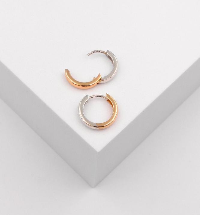 Image du produit Muau Créoles (750, Or blanc, Or jaune 18 K)