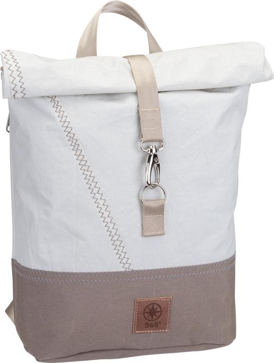 Weiss, Balken Persenning Taupe