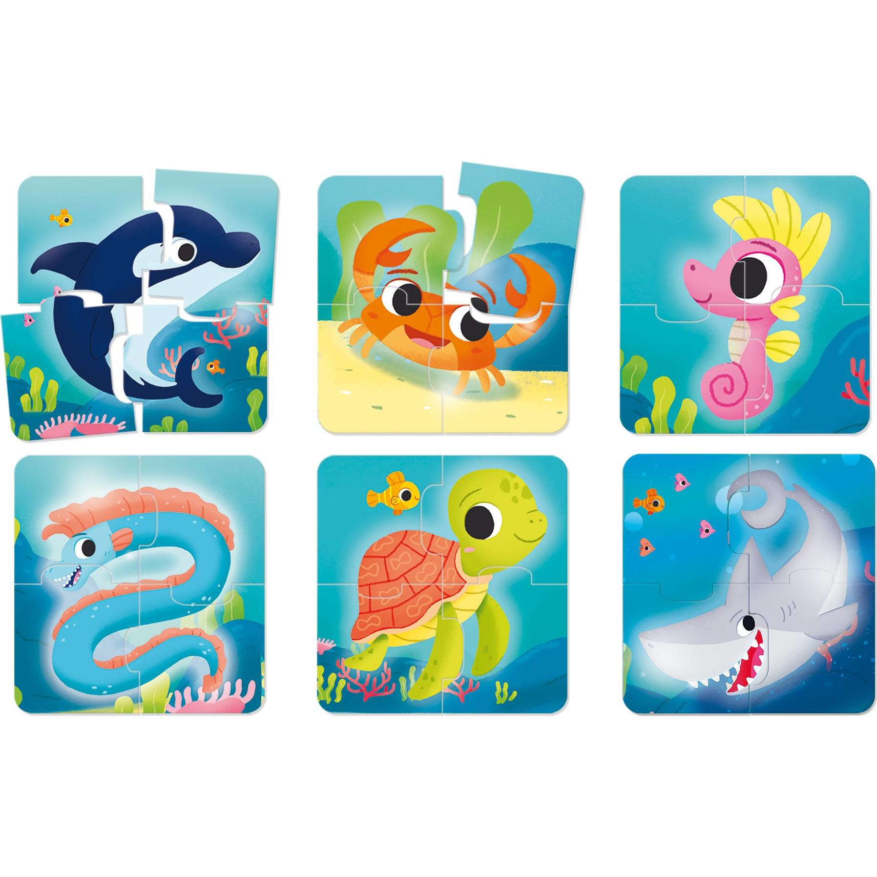 Thumbnail - Lisciani Carotina Baby - Puzzle Ocean (4 Teile)