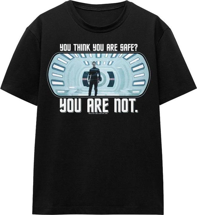 Actual product image Star Trek: Into Darkness Unisex Adult Not Safe T-Shirt (S)