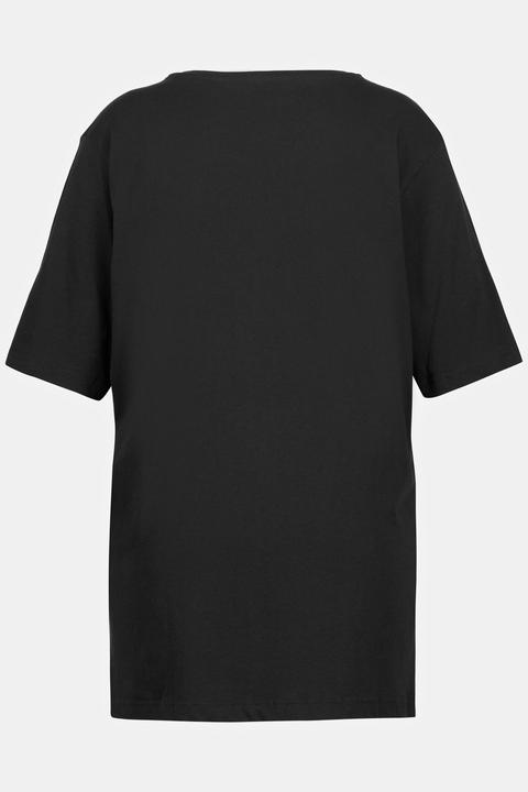 Actual product image Ulla Popken Basic Round Neck Short Sleeve Relaxed Fit Tee (62)