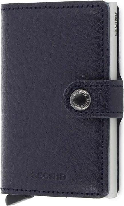 Actual product image Secrid Miniwallet Vegetable Tanned Navy-Silver