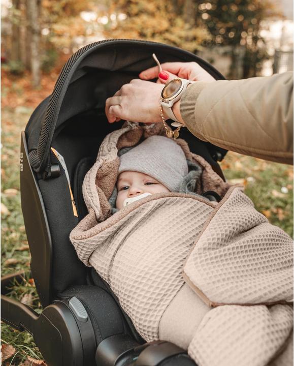 Actual product image Ullenboom Einschlagdecke Waffel-Uni Sand 90 x 100 cm (90 x 100 cm)