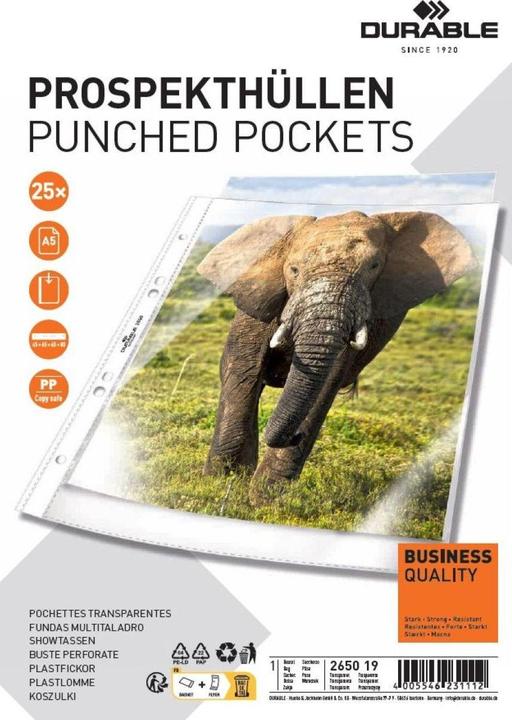 Produktbild Durable Prospekthülle (A5, 25 x)