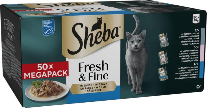 Image du produit Sheba Fresh & Fine (Adulte, 50 pcs, 2500 g)