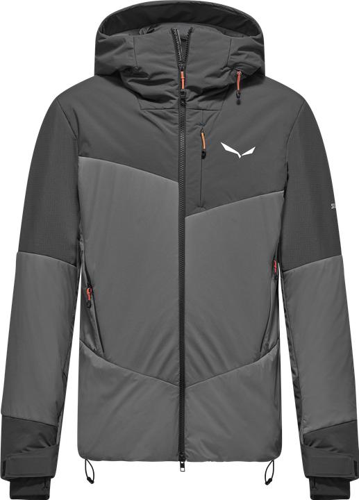 Veste Salewa Ortles Hybrid TWR Homme Taille S - Gris Et Orange - Nylon