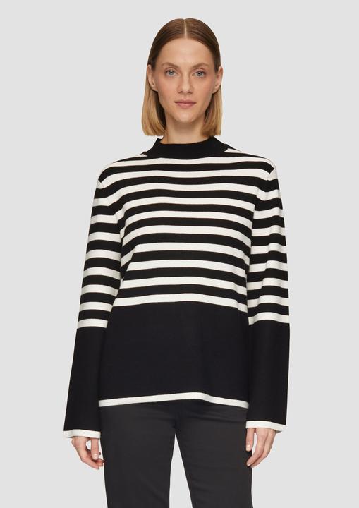 Immagine prodotto S.Oliver Strickpullover Gestreifter Strickpullover mit ausgestellten Ärmeln (40)
