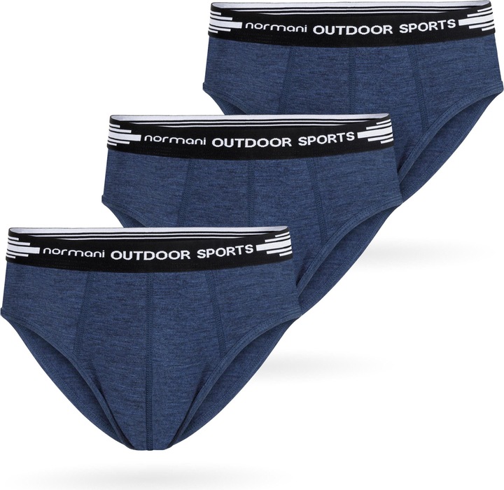 Actual product image Normani 3 Pack Mens Merino Slipper Underpants Retro Shorts - 8517 (M, pack of 3)