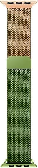 Actual product image Beline pasek Apple Watch Steel 42/44/45/49mm zielono-złoty green/gold (42 mm, 44 mm, 45 mm, 49 mm, Stainless steel)