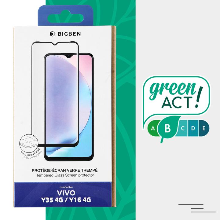 Produktbild Bigben Glas Schutzfolie, Bildschirmschutz (1 Stück, Vivo Y3)