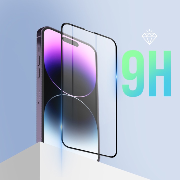 Actual product image Avizar Protective glass film 9H (1 Piece, Apple iPhone 14 Pro)