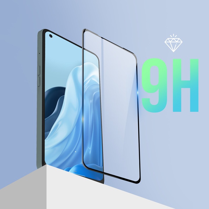 Actual product image Avizar Protective glass film 9H (1 Piece, Oppo Reno 8 Lite 5G)