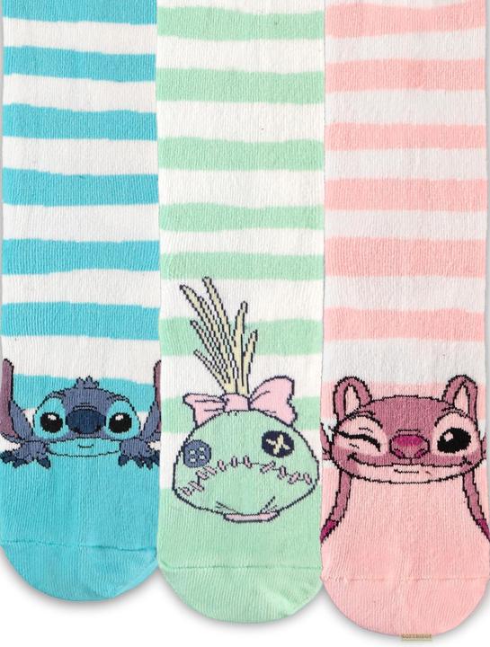 Actual product image Difuzed Lilo & Stitch - Female Crew Socks (3Pack) - 39/42 (pack of 3, 39, 42)