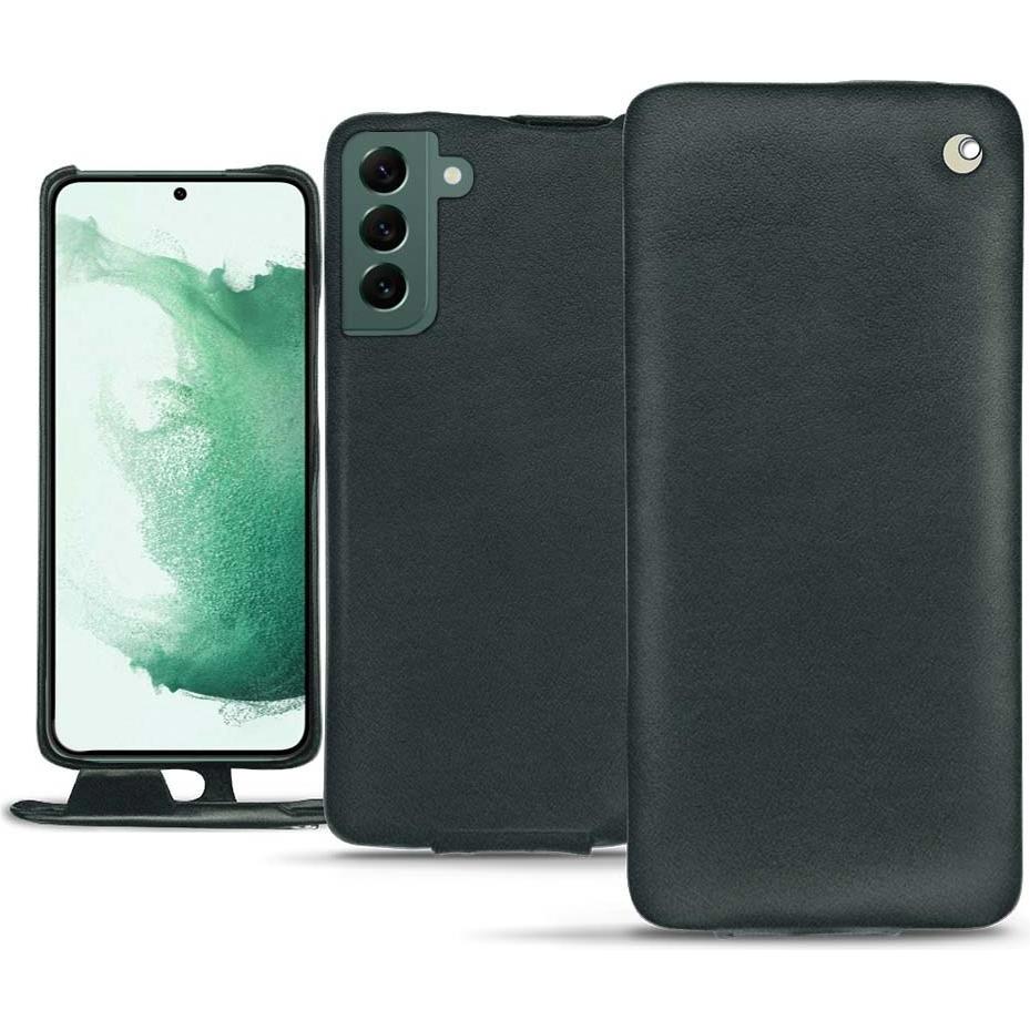 Noreve Lederschutzhülle vertikal (Samsung Galaxy S22+ 5G), Smartphone Hülle, Blau