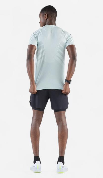 Image du produit Kiprun T-shirt de running sans couture homme - run 500 confort vert (S)