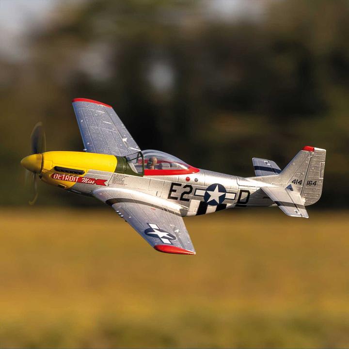 Produktbild E-Flite FLUGZEUG UMX P-51D Mustang 493mm BNF Basic Basic - Detroit Miss (Warbird)
