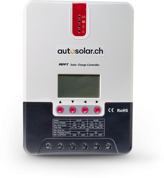 Image du produit Autosolar Régulateur de charge 2440 MPPT 40 A, 100 V