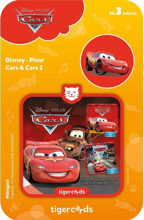 Tigermedia tigercard - Disney - Cars 1 & Cars 2