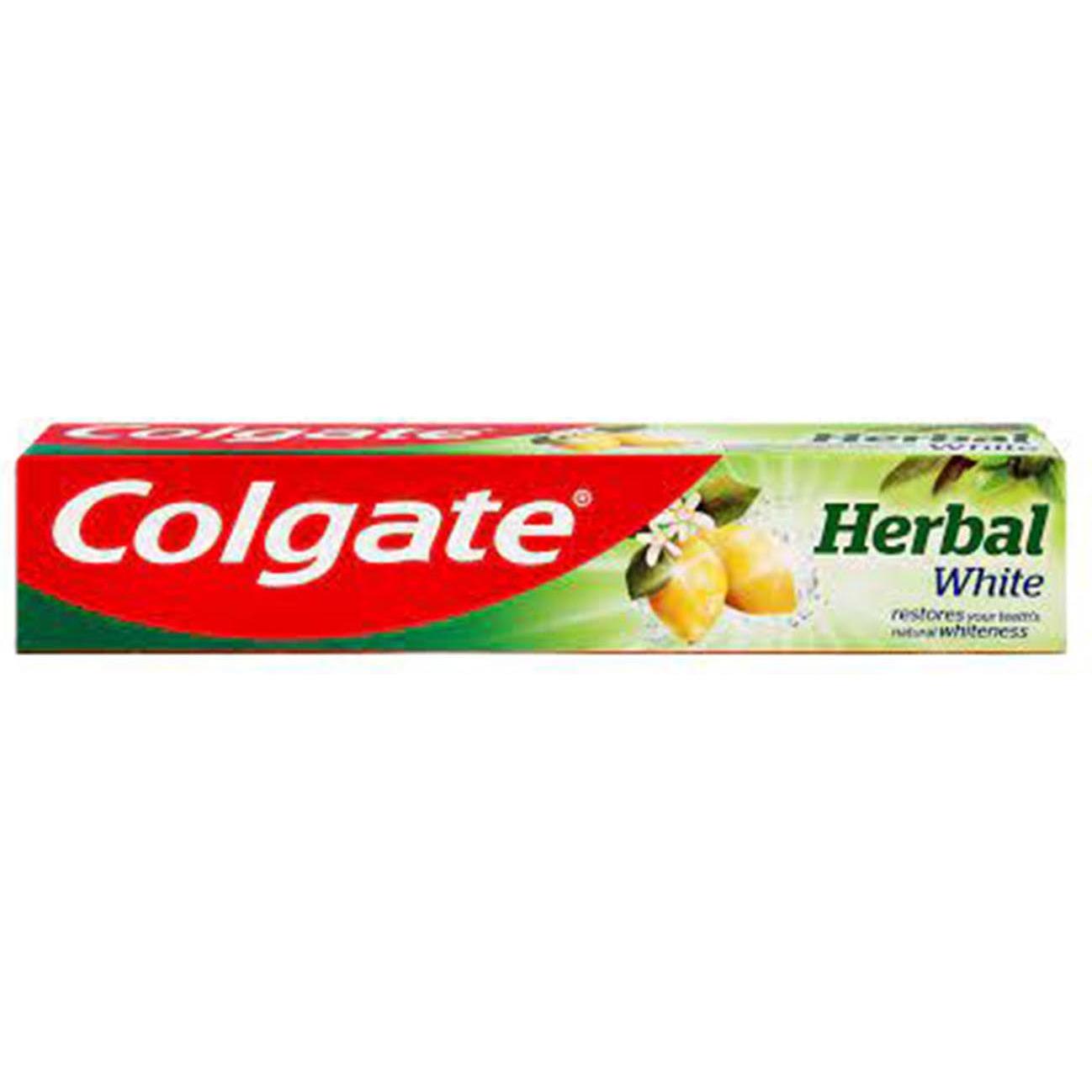 Colgate, Sbiancamento denti, Pasta bianca alle erbe, 75 ml (75 ml, Crema sbiancante)
