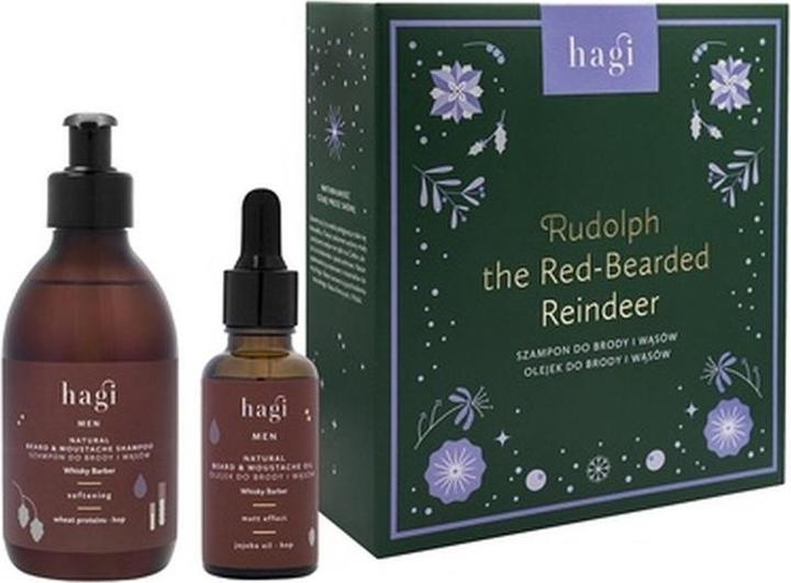 Hagi Hagiset Rudolph The Red Beard And Moustache Shampooing 300ml et Huile à barbe 30ml (300 ml)