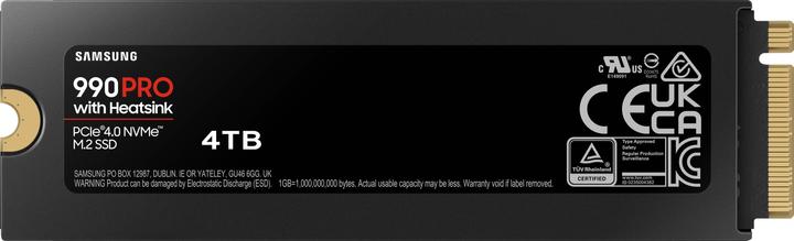 Image du produit Samsung 990 Pro with Heatsink (4000 Go, M.2 2280)