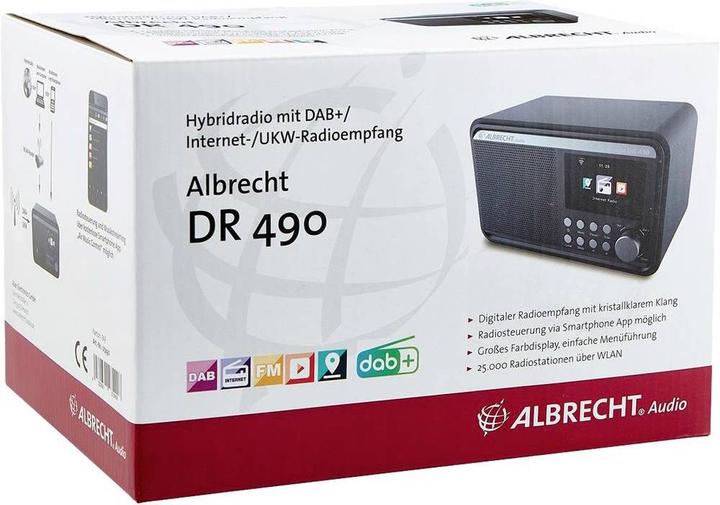 Produktbild Albrecht DR 490 (Internetradio, DAB+, KW, WLAN)