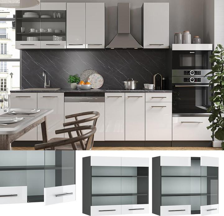 Produktbild Vicco Küchenglasschrank Fame-Line (80 x 34.10 x 72 cm)