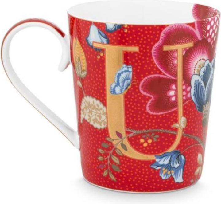 PIP Studio Blushing Birds Alphabet Becher red U 0,35 l (350 ml, 1 x)