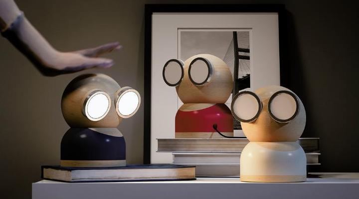 Produktbild Kubbick Mr Watt Goggle Lampe en Bois et Rouge