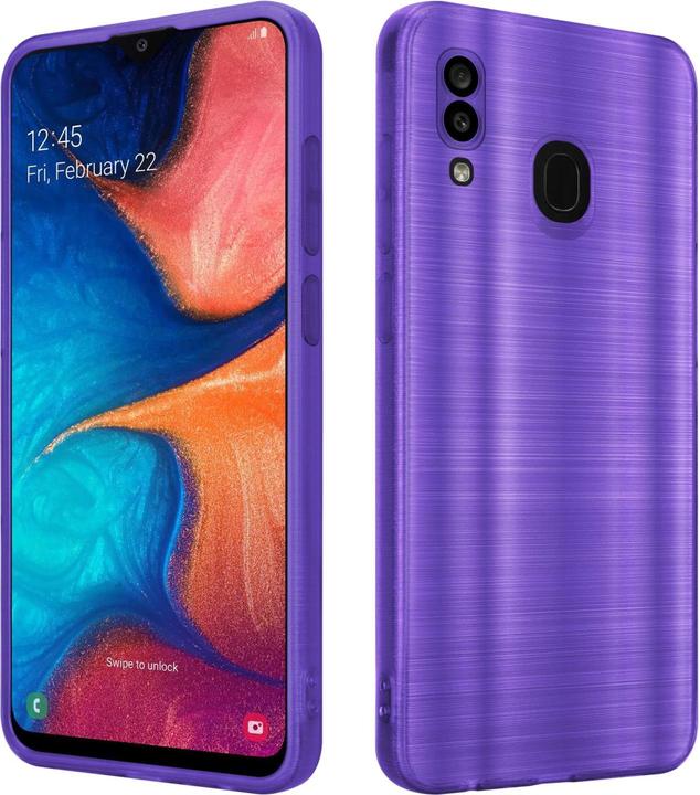 Actual product image Cadorabo Case for Samsung Galaxy A20 / A30 / M10s in TPU Brushed Camera Protector LM160 Style (Samsung Galaxy A20, Samsung Galaxy M10s, TCL A30)