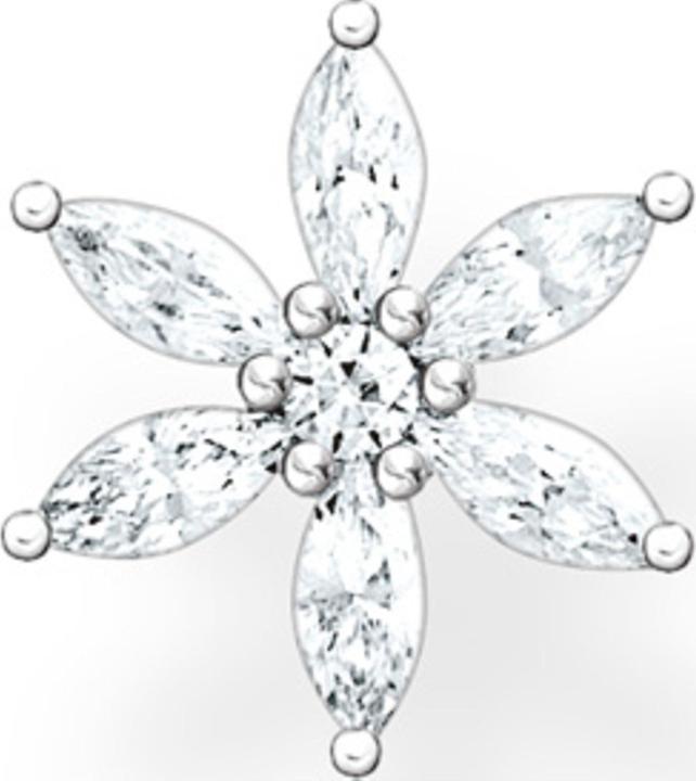 Immagine prodotto Thomas Sabo Orecchini a stallone singolo fiore pietre bianche (Argento 925)