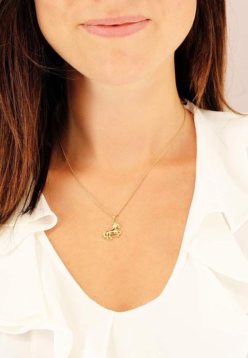 Image du produit Muau Pendentif cheval en or jaune 750, 18x14mm (Or jaune 750/18K)