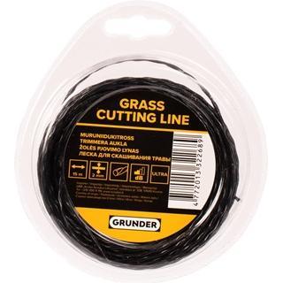 Grunder, Accessori per macchinari da giardino, Filo per tagliabordi 2,0 mm 15 m Ellips Twis Ultra (Pioniere delle erbacce, Lenza per tagliabordi + roc