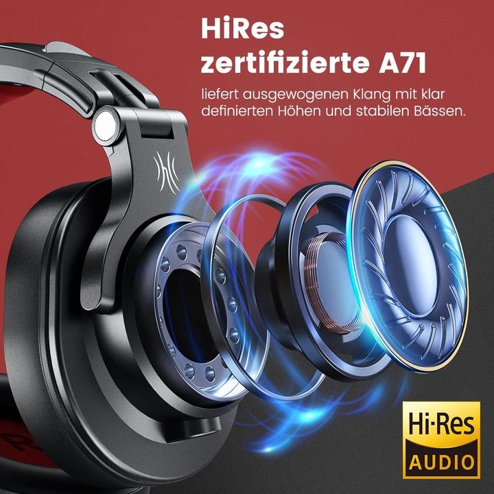 Immagine prodotto OneOdio Fusion A71 DJ Kopfhörer Over Ear mit Share Port (Cablato)