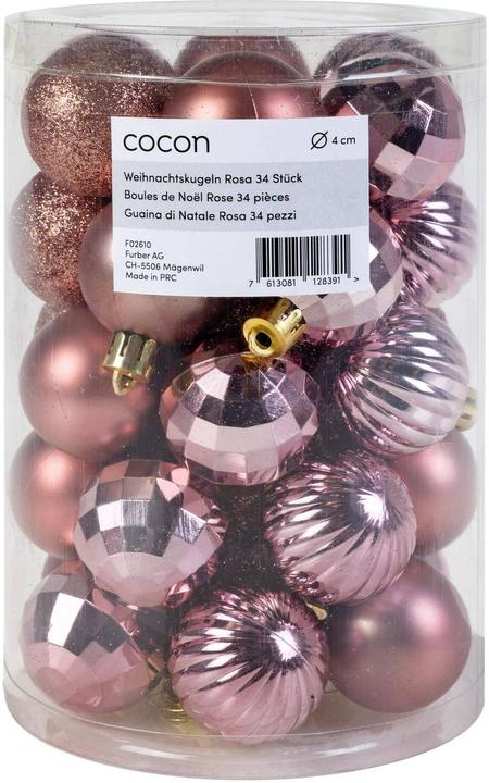 Cocon Weihnachtskugeln-Set (34-teilig)
