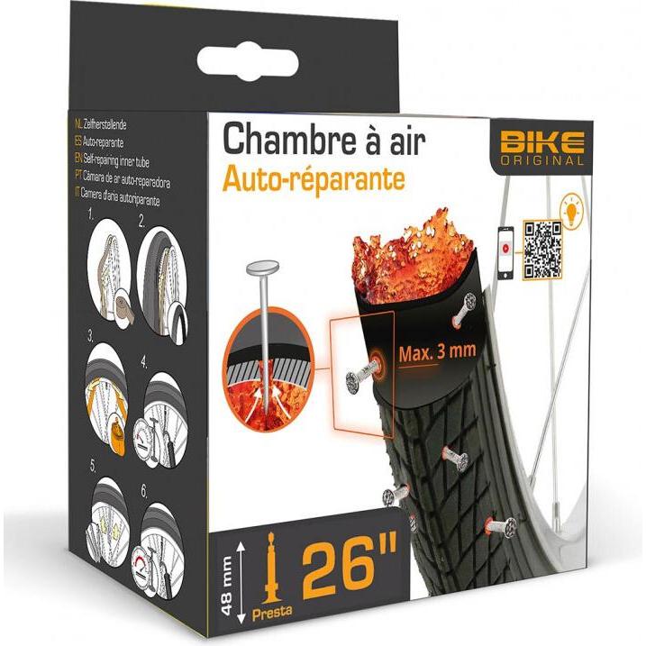 Thumbnail - Bike Original, Veloschlauch, (Presta (SV), 26")