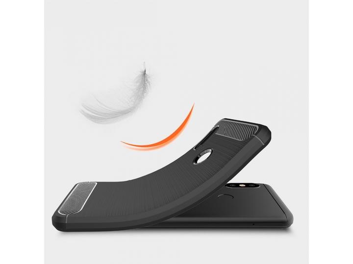 Produktbild Screenguard Xiaomi Mi A2 Hülle Carbon Brushed Soft TPU (Xiaomi Mi A2)