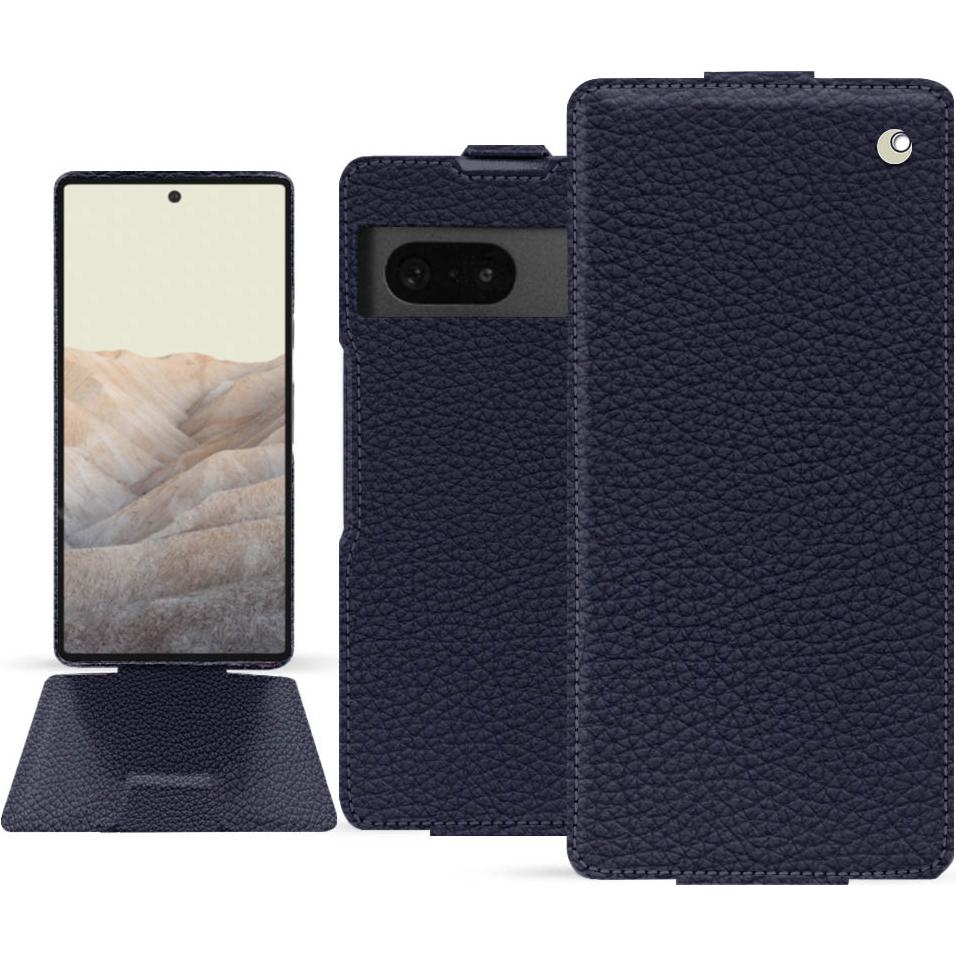 Noreve Lederschutzhülle vertikal (Google Pixel 7), Smartphone Hülle, Violett