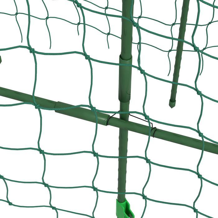 Immagine prodotto Swisshandel24 Traliccio, traliccio regolabile, con rete, per giardino, balcone, acciaio, verde, 43 x 182 x 183 cm (182 cm, 43 cm)